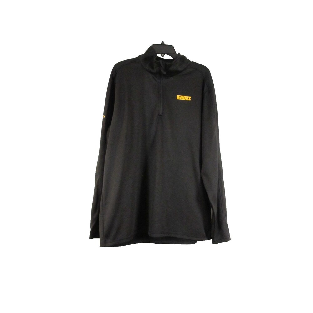 Dewalt Jonesboro Quarter Zip Pullover Mens XXL Black Lightweight Work Prostretch